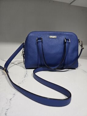 Kate Spade NY Felix Shoulder Cobalt Blue Bag Modern Preppy Polished Satchel